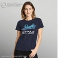 thumbnail image 2 of Women's Lilo & Stitch Not Today  Graphic Tee Navy Blue Small, 2 of 9
