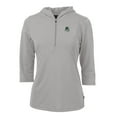 thumbnail image 2 of Women's Cutter & Buck Gray Portland State Vikings Vault Virtue Eco Pique Recycled Half-Zip Pullover Hoodie, 2 of 3