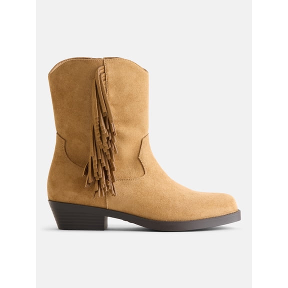 Weekend Academy Girls Fringe Western Ankle Boots