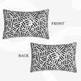 thumbnail image 2 of Pofeuu Weave Geometric Print Polyester Microfiber Plush Pillowcases, Super Soft and Cozy Pillow Case Covers with Envelop Closure（Pillow core not included）-14"x20", 2 of 6
