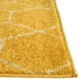 thumbnail image 4 of Unique Loom Trellis Frieze Collection Area Rug - Geometric (5' Square Yellow/Ivory), 4 of 7
