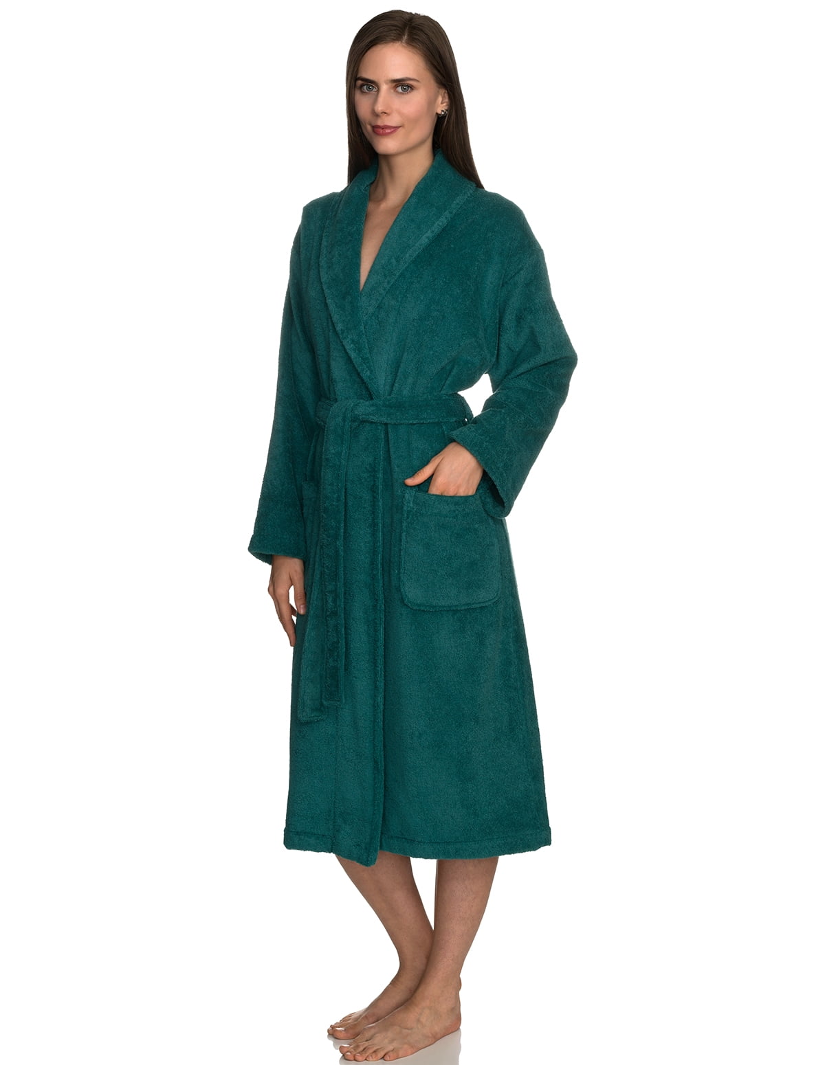TowelSelections Women's Robe, Turkish Cotton Terry Shawl Bathrobe