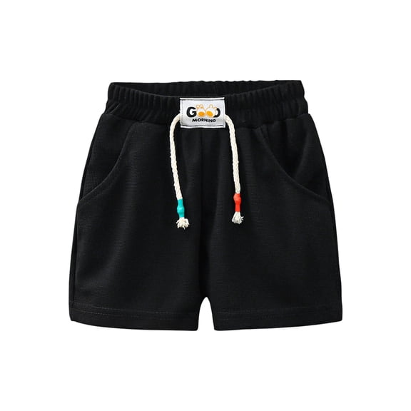 THJRPQJFD Sweatshorts Black Dress Shorts Boys Shorts Size 7 Toddler Basketball Shorts Workout Clothes Kids Clothes Toddler Boys Clothes 3t Athletic, Black 11-12 Years