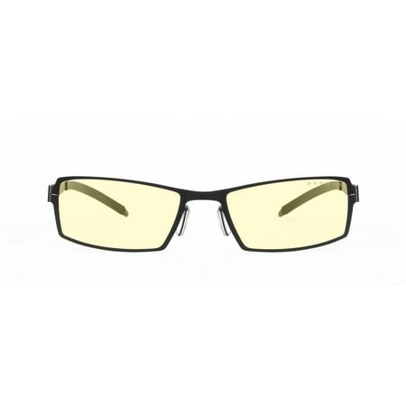 Gunnar Optiks SheaDog Full Rim Ergonomic Advanced Computer Glasses, Mercury Frame, Amber Lens, G0005-C011
