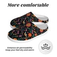 thumbnail image 6 of Lsque Mexican Flower And Birds Pattern Womens Comfort Cotton on Scuff With Memory Foam and Anti-skid Sole Slipper-42/43, 6 of 7