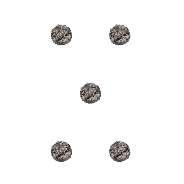 Guardurnaity Pendiente Stud Cuentas de resina Suministros para mujeres Accesorios de joyería Kit de tachuelas Elegante Universal Decorativo Cuenta Type2 NO2