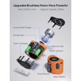 thumbnail image 4 of Ventilador portátil AddAcc con batería de 10000 mAh y clip ajustable de 10 velocidades, 4 of 8