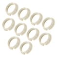 thumbnail image 1 of Adaptador de soporte de pantalla de lámpara Uxcell 1.1" x 0.79" x 0.3" Anillos de socket de luz G9 Plástico Blanco 10pcs, 1 of 5
