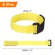 thumbnail image 2 of Uxcell 6 Pcs Reusable Battery Tie Down Straps, 1"x12" Nylon Multipurpose Battery Hold Down Adjustable Cinch Strap Hook Loop Fastening Tie for Quadcopters FPV RC Drone Boat Car, Yellow, 2 of 6