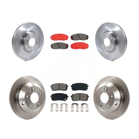 Transit Auto Front Rear Disc Brake Rotors and Semi-Metallic Pads Kit for Car 2015-2021 Kia Sedona K8S-102813