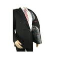 thumbnail image 4 of Men Pacelli Double Breasted Suit Classic Peak Lapel Pleated pants GILBERT Black, 4 of 10