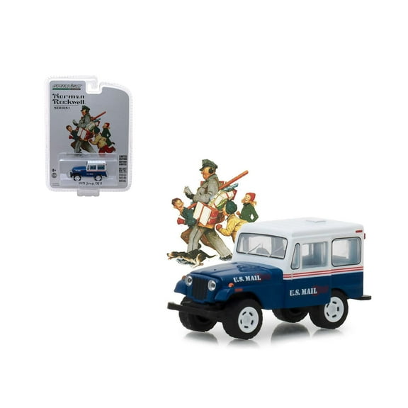 GREENLIGHT 1:64 NORMAN ROCKWELL SERIES 1 - 1971 JEEP DJ-5 (BLUE/WHITE) 37150-C