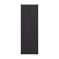 thumbnail image 3 of DEPOT E-SHOP Ghent Armoire, 2 Doors, 4 Shelves, Black Wengue, 3 of 5