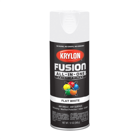 Krylon Fusion PAINT PRIMER Flat White 12 oz.