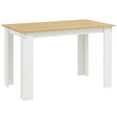 thumbnail image 1 of HOMCOM 47" Modern Dining Table for 4-6 People with Wood Effect, Oak, 1 of 10
