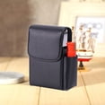 thumbnail image 4 of Cigarrera de cuero con estuche para encendedor para hombres y mujeres Ormromra 222698-1, 4 of 5