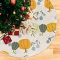 thumbnail image 5 of GZHJMY Thanksgiving Christmas Tree Skirt Thanksgiving Tree Skirt for Holiday Party Home Christmas Day Ornaments 48", 5 of 6
