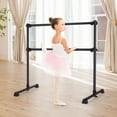thumbnail image 3 of YANG2 4FT Ballet Barre Portable, Freestanding Double Ballet Barre Height Adjustable with Anti Slip Base, Heavy Duty Stretch Dance Bar for Home Workout Black, 3 of 10
