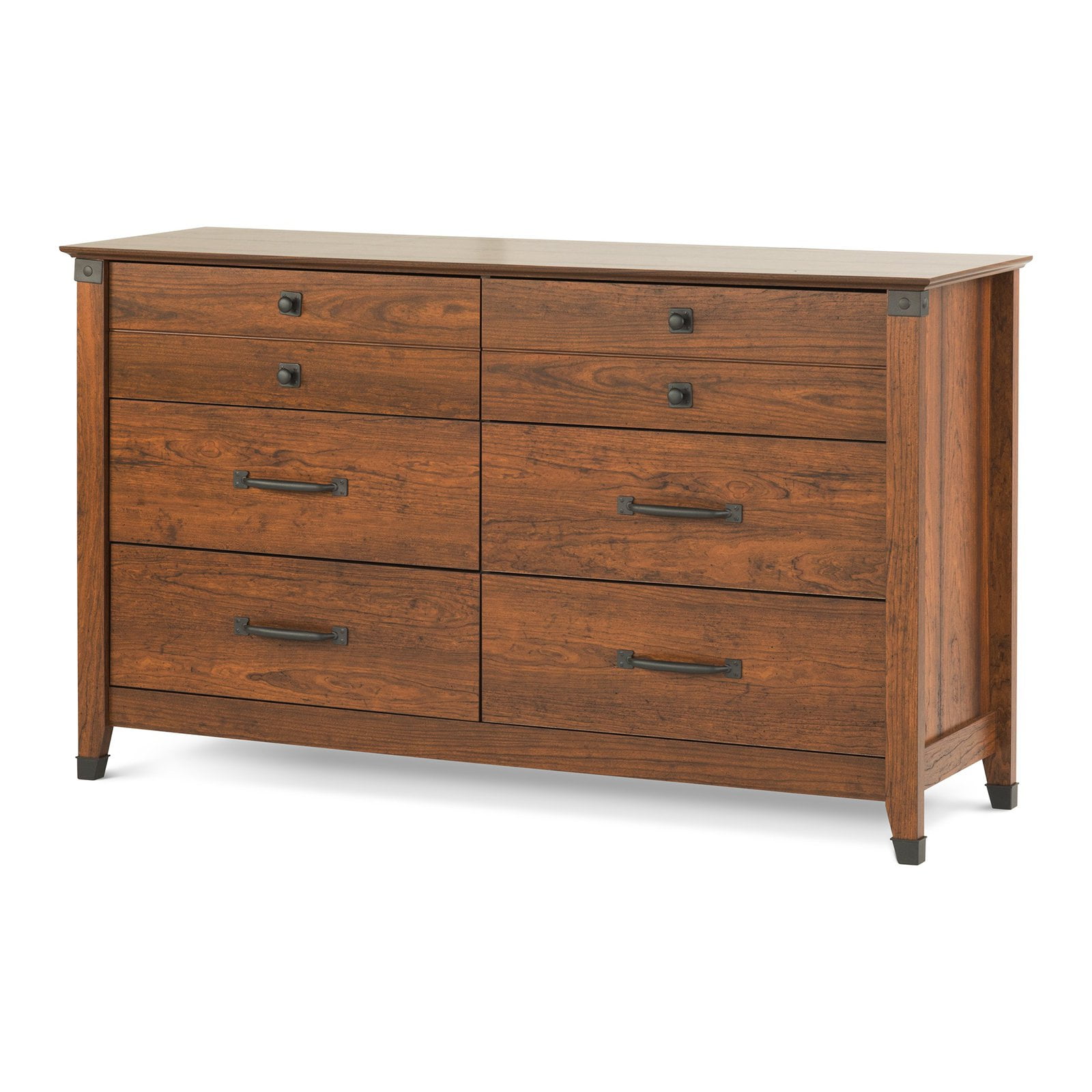 Child Craft Redmond Ready To Assemble Double Dresser Coach Cherry