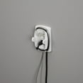Safety 1ˢᵗ Outlet Cover with Cord Shortener, Ivory White