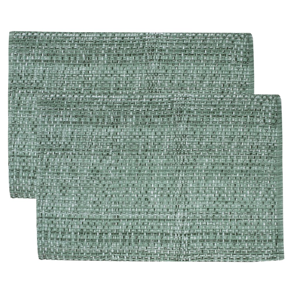 Trends Collection Two Tone 100 Cotton Woven 10" x 19" Placemat Light