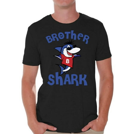 Awkward Styles Brother Shark Tshirt for Men Shark Family Shirts Matching Shark T Shirts for Family Shark Gifts for Him Shark Themed Party
