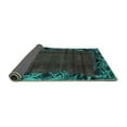 thumbnail image 2 of Ahgly Company Indoor Square Abstract Turquoise Blue Modern Area Rugs, 5' Square, 2 of 4