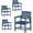 Blue, variant on Poteban Patio Dining Chairs Set of 2, HDPE Outdoor Furniture Set, Outdoor Dining Set for Garden, Backyard, Poolside (Gray, 6 Chairs)