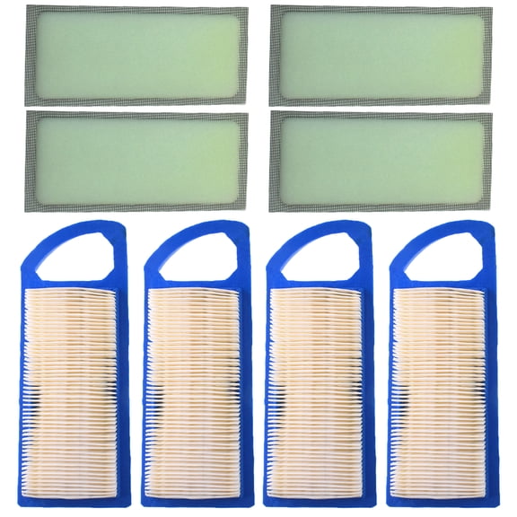 4 pcs 698083 697153 Air Filter - For John Deere LA115 LA105 L100 Z225 LA110 GY20573 Craftsman LT1000 LT2000 794422 795115 697634 797008 697776 Riding Lawn Mower with 697015 Pre Air Cleaner