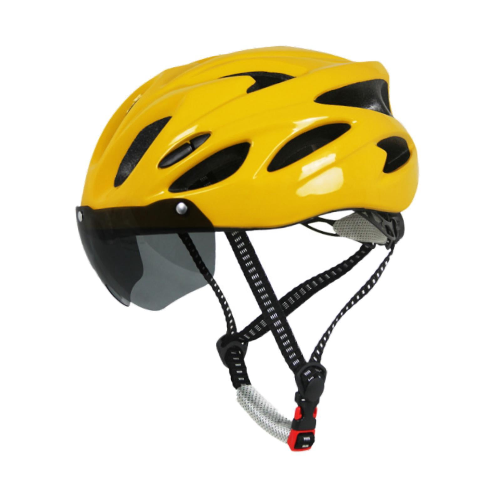 amleso Bike Helmet for Adults for Men Women Portable Fit Head Circumference 54-62cm Yellow