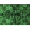thumbnail image 1 of Ahgly Company Indoor Rectangle Checkered Emerald Green Modern Area Rugs, 6' x 9', 1 of 4