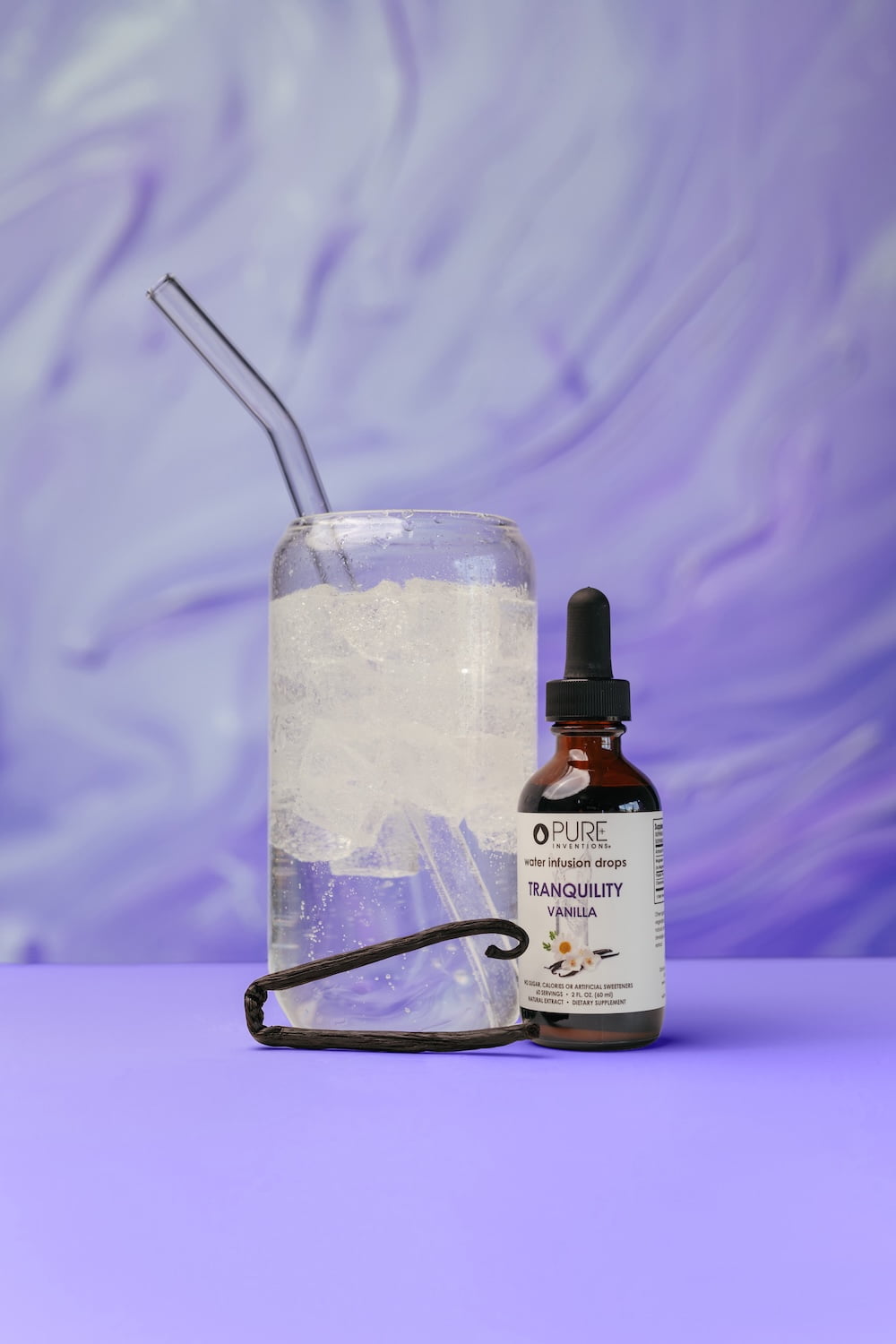 Pure Inventions Tranquility Water Enhancer, Vanilla Chamomile, Relaxation Blend, Sugar-Free, 60 Servings