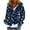 Z14-Blue-christmas womens gift sets, variant on Wiyuqeen Christmas Cardigan Sweaters Women Ugly Crop Flannel Cardigan Jacket V Neck Button Down Long Sleeve Fall Cardigans