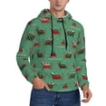 thumbnail image 2 of Uemuo Christmas Dachshund Pattern Men's Hoodie - Casual Pullover Hoodie with Kangaroo Pocket, Stylish Hooded Sweatshirt for Everyday Wear-XX-Large, 2 of 7