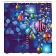 thumbnail image 3 of Ambesonne Christmas Shower Curtain, Happy New Year Party, 69"Wx75"L, Multicolor, 3 of 5