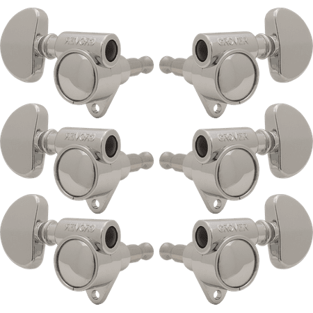 102CV Machine Tuners, 3x3, Milk Bottle Style, Chrome