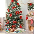 thumbnail image 4 of FMSHPON Valentine's Day Lovely Owl Xmas Christmas Tree Skirt Stand Mat for Holiday Party Decoration Indoor Outdoor 36 inches, 4 of 6