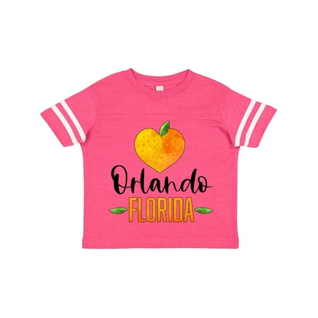 

Inktastic Orlando Florida Orange in Heart Gift Toddler Boy or Toddler Girl T-Shirt