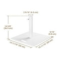 thumbnail image 3 of LAGarden 34 Lbs Umbrella Base Patio Umbrella Stand Steel Plate Outdoor Deck For Garden Market Table Poolside Balcony, 3 of 9