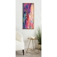 thumbnail image 6 of Kate and Laurel Sylvie Brush Strokes 90 Framed Canvas Wall Art by Jessi Raulet of Ettavee, 18 x 40, Gold, Vibrant Abstract Art Print for Wall, 6 of 6