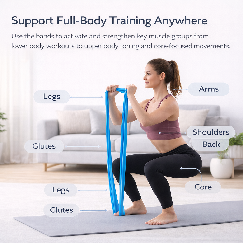 NIUTA 3-Pack Flat Stretch Resistance Bands photo 3