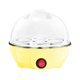 thumbnail image 2 of Injueey Caldera de 7 huevos multifunción de calentamiento rápido vaporizador portátil de doble capa herramientas de cocina de apagado Electrodomésticos Amarillo/capa única, 2 of 6