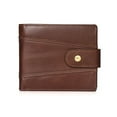 thumbnail image 1 of Cartera Sonducket Cuero Moda Tarjetero Bolsa de Efectivo Color Café Transverso, 1 of 6