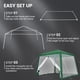 thumbnail image 4 of Yeshouse Carpa plegable de 3 x 3 m, toldo impermeable para exteriores con malla, refugio portátil para acampar, patio, picnic, fiestas, terraza y eventos en el jardín, 4 of 6
