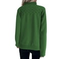 thumbnail image 3 of Women's High Neck Knit Sweater Winter Warm Long Sleeve Pullover Solid Color Casual Top, 3 of 8