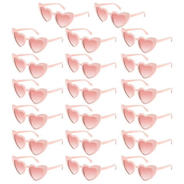 Lentes de Sol Bouiexye en Forma de Corazón Rosa UV400 para Despedidas de Soltera