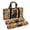Black Cat Hippie Flower, variant on American Mahjong Bag Set for Mahjong Tiles, Racks & Accessories, 3-Piece Quilted Empty Mahjong Storage Bag for Party & Travel, Tribal Patchwork Geometric