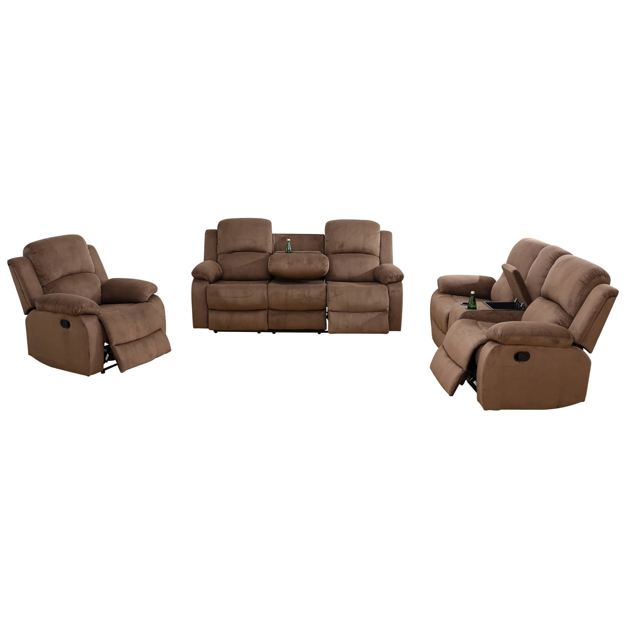 MAYEERTY Modern Adult Reclining Sofa - Simple Stylish Business Function for Living Room