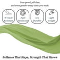 thumbnail image 5 of Amay Premium Organic Cotton Flat Sheet, 500 Thread Count Luxury Top Sheet, Cooling & Durable Bedding Sheets, Twin, Sage Green (66" x 96") 1 Piece, 5 of 7