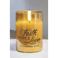 thumbnail image 1 of Bougie Led Foi Espoir & 1 Cor. 13:13, 1 of 1